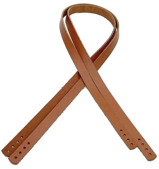 Aksesuar Gerçek Deri 70X1.2 Cm Taba Renk Sapı