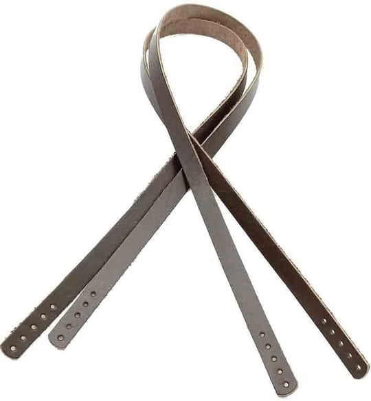 Aksesuar Gerçek Deri 70X1.2 Cm Koyu Kahve Renk Sapı