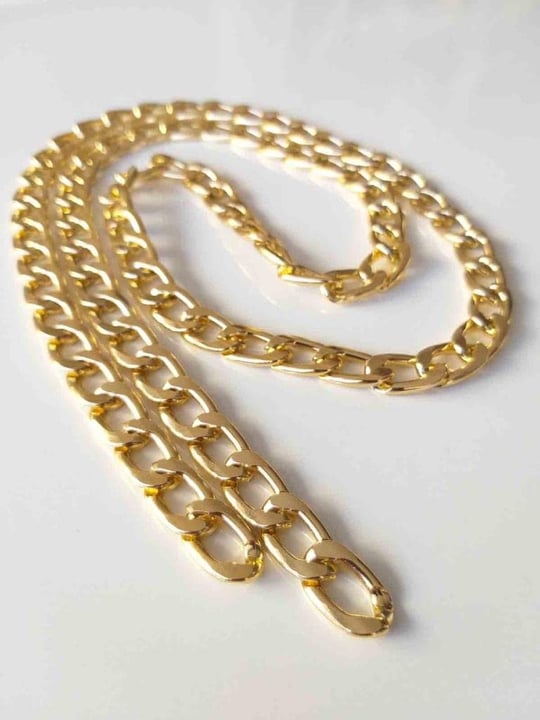 Aksesuar Light Gold Klasik İnce Zinciri (120 Cm)