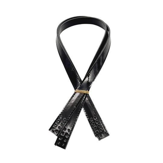 Aksesuar Rugan Deri 80x2 cm Dikişli Çift Sapı Siyah Renk