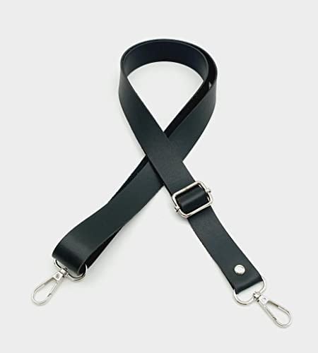 Aksesuar Suni Deri Ayarlı Sapı 120X2.4 Cm Siyah Gümüş Metal