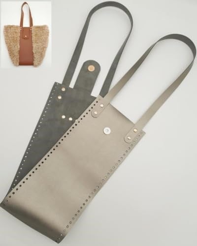 Aksesuar Suni Deri Kova Model Parlak Gri Renk Deri Seti Light Gold Metal