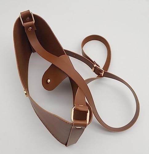 Aksesuar Taba Suni Deri 120x2 cm Saplı Deri Seti Light Gold Metalli