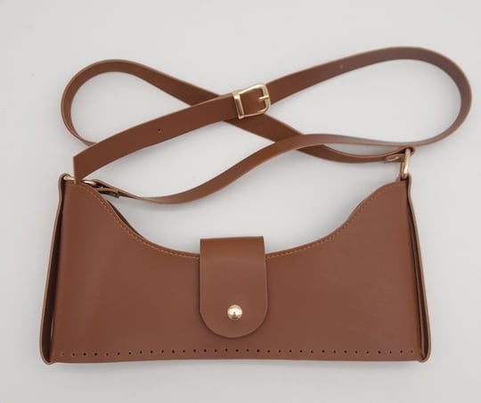Aksesuar Taba Suni Deri 120x2 cm Saplı Deri Seti Light Gold Metalli