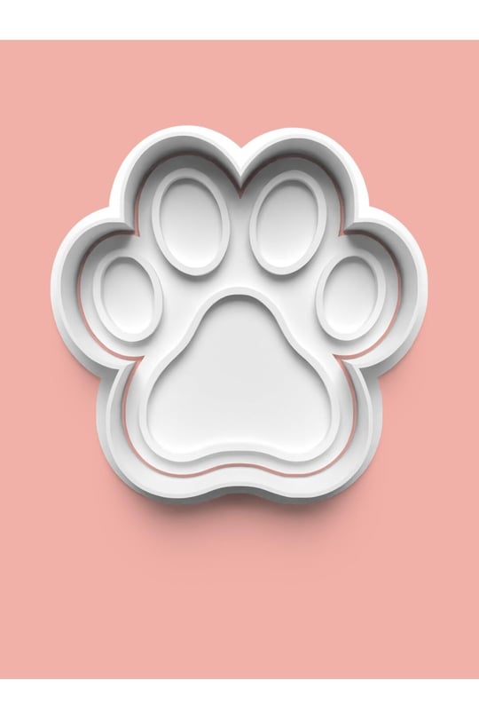 AKTASTORE Köpek Patisi Kurabiye Kalıbı Ve Şeker Hamuru Kalıbı