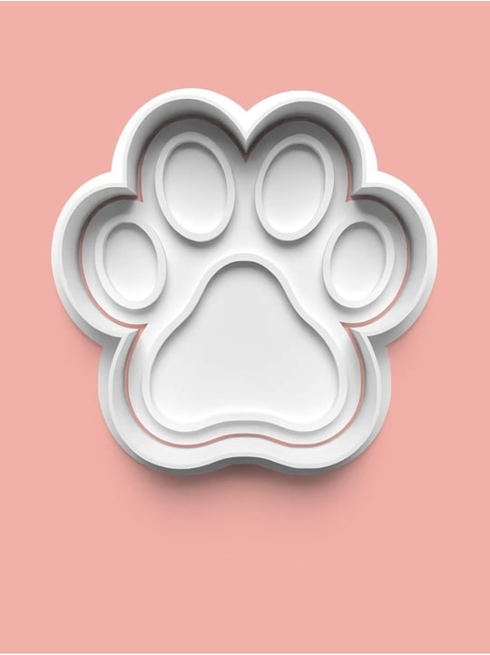 AKTASTORE Köpek Patisi Kurabiye Kalıbı Ve Şeker Hamuru Kalıbı