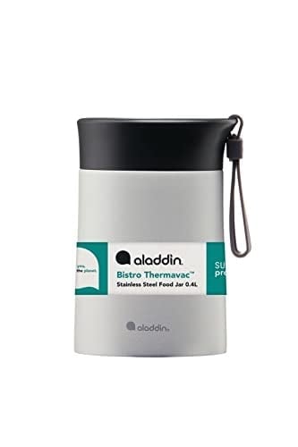 Aladdin Bistro Thermavac Paslanmaz Çelik Yemek Termosu, Gri (Stone Grey), 0.4 L