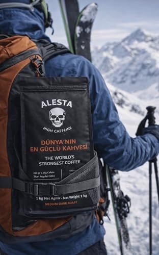 Alesta Coffee Yüksek Kafeinli Öğütülmüş Filtre Kahve 250 Gr. / Sporcu Kahvesi 3 Kat Kafein(french Press Ve Makine)