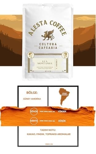 Alesta Coffee&Roastery Espresso Kavrulmuş Çekirdek Kahve 1000 Gr.