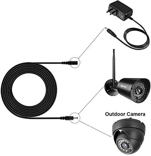 Alfais 4382 Dc Adaptör Uzatma Kablosu 1 m 5.5mm x 2.1mm Dişi Erkek