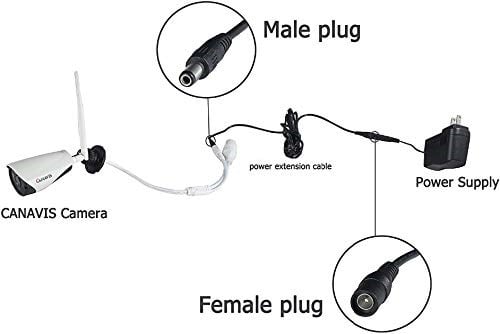 Alfais 4386 Dc Adaptör Uzatma Kablosu 10 m 5.5mm x 2.1mm Dişi Erkek
