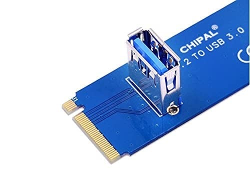 Alfais 4444 Ngff M2 Ssd To Usb 3.0 Pci-e 1x 16x Çevirici Dönüştürücü Riser Kart Adaptörü