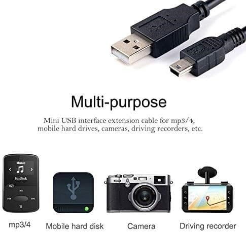 Alfais 4575 Mini USB to USB Data Şarj Kablosu, Siyah