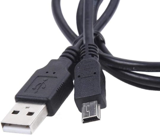 Alfais 4575 Mini USB to USB Data Şarj Kablosu, Siyah