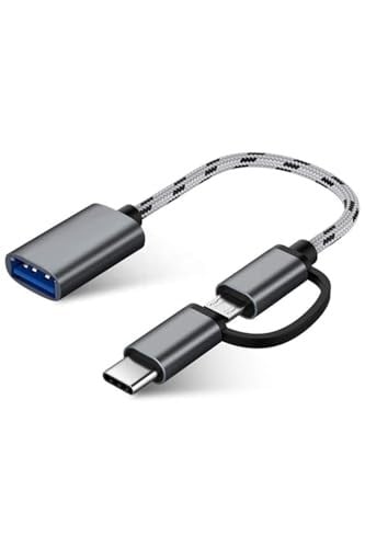 Alfais 4901 USB 3.0 OTG To Type-C Micro USB Data Şarj Çevirici Dönüştürücü Adaptör