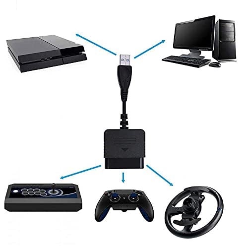 Alfais 5023 Usb To Ps2 PC Bilgisayar Oyun Kolu Çevirici Dönüştürücü