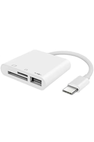 Alfais 5232 Usb Type C To Sd Microsd Tf Kart Okuyucu Usb 3in1 Çevirici Dönüştürücü Adaptör