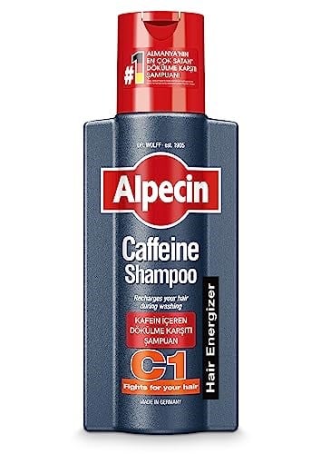 Alpecin Kafeinli Şampuan C1 250ml | Saç Dökülmesini önler ve azaltır | Erkekler için Doğal Saç uzatma Şampuanı | Güçlü Saçlar için Enerji verici | Erkekler için Saç Bakımı | Almanyada Üretilmiştir