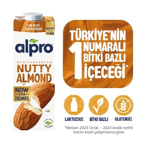 Alpro Badem Bitki Bazlı İçecek 1 L 2li paket