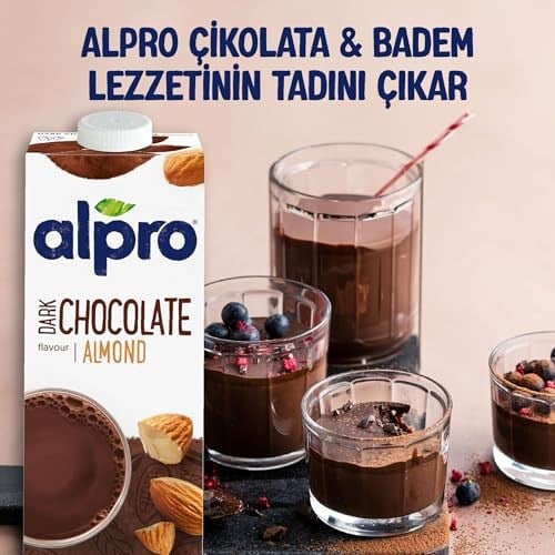 Alpro Badem Bitter Çikolata İçeceği 1L 2li paket