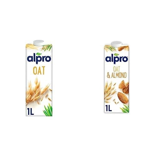 Alpro Yulaf Bitki Bazlı İçecek 1 L ve Alpro Yulaf Badem Bitki Bazlı İçecek 1L