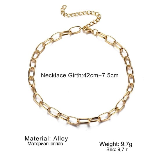 Altın Kaplama Bayan Zincir Kolye Gold 43 cm arenNM302