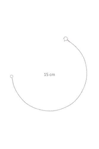 Altın Sepeti Gümüş 15 cm Kolye Ek Zinciri