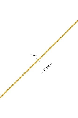 Altın Sepeti İnce Burgu Zincir 45 cm