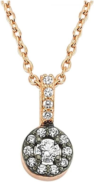 Altın Sepeti Rose Elmas Modeli Mini Kolye