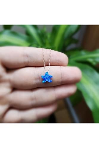 Altın Sepeti Rose Opal Taşlı Deniz Yıldızı Kolye