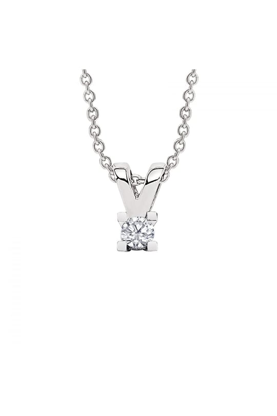 Altın Sepeti Tektaş Pırlanta Kolye 0,12 ct