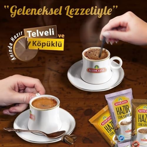 Altıncezve Hazır Türk Kahvesi Sade Tek Kullanımlık 20li Paket