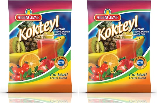 Altıncezve Kokteyl Karışık Meyve Aromalı İçecek Tozu 250 Gr 2li paket