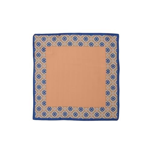 ALTINYILDIZ CLASSICS Desenli Lacivert-Kahve Klasik Mendil