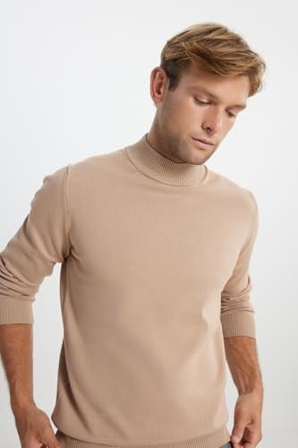 ALTINYILDIZ CLASSICS Pamuklu Standart Fit Normal Kesim Yarım Balıkçı Yaka Triko Kazak