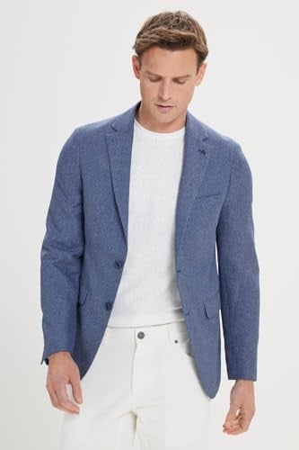 ALTINYILDIZ CLASSICS Slim Fit Dar Kesim Mono Yaka Desenli Ceket