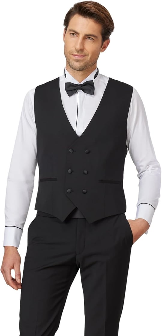 ALTINYILDIZ CLASSICS Slim Fit Dar Kesim V Yaka Desenli Klasik Yelek