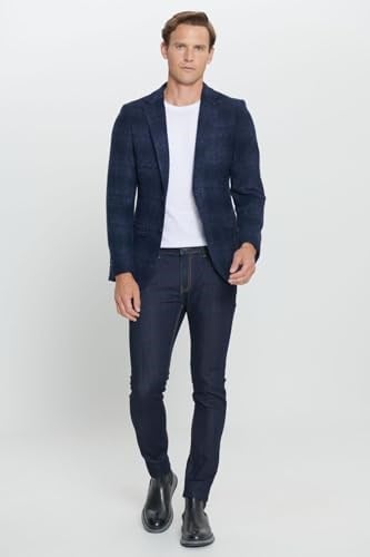 ALTINYILDIZ CLASSICS Slim Fit Dar Kesim Mono Yaka Yünlü Ceket