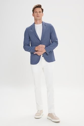 ALTINYILDIZ CLASSICS Slim Fit Dar Kesim Mono Yaka Desenli Ceket
