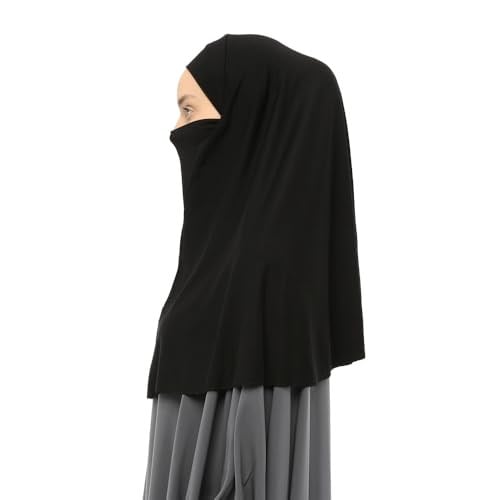 Altobeh Hazır Türban Peçeli Pratik Eşarp Tesettür Nikaplı Hijab, T06
