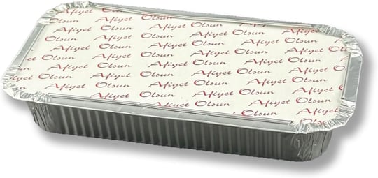 Alüminyum Kapaklı Kap Tabak Kase yemek ve salata 500Gr 100 Adet