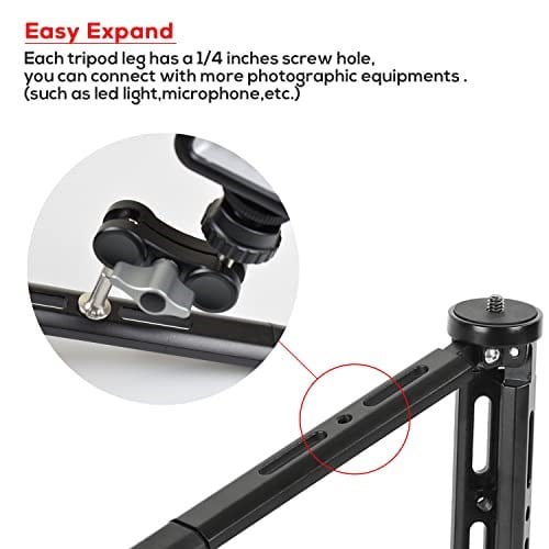 Alüminyum Mini Tripod, Zhiyun Smooth Q/4, Crane Plus/2, Weebill s, Ronin S/SC/RS2/RSC2, Osmo Mobile, Gimbal Sap Kavrama Sabit - Seçenekler: Sabit yükseklik versiyonu, Yüksekliği ayarlanabilir versiyon
