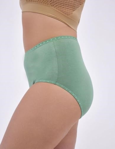 ALYA UNDERWEAR Kadın İç Çamaşırı, Büyük Beden Yüksek Bel Kadın Külotlar, Nefes Alabilir, Organik, Extra Battal, Pamuklu Kadın Çamaşırı, 5li Paket (8XL, 9XL, 10XL)