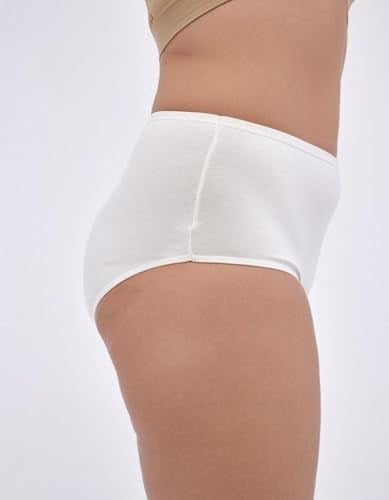 ALYA UNDERWEAR Kadın İç Çamaşırı, Büyük Beden Yüksek Bel Kadın Külotlar, Nefes Alabilir, Organik, Extra Battal, Pamuklu Kadın Çamaşırı, 5li Paket (8XL, 9XL, 10XL)