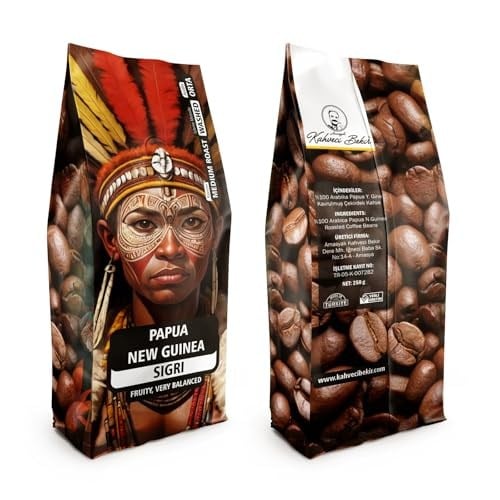 Amasyalı Kahveci Bekir Papua Yeni Gine Sigri AX Kahve Çekirdek 250g