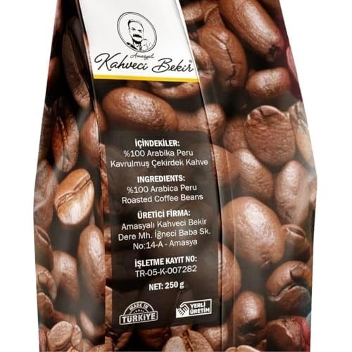 Amasyalı Kahveci Bekir Peru Kahve Çekirdek 250g
