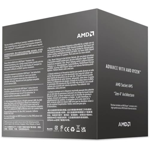 AMD Ryzen 5 8400F 4.2GHz (Turbo 4.4GHz) 6 Core 12 Threads 16MB Cache AM5 İşlemci, 100-100001591BOX