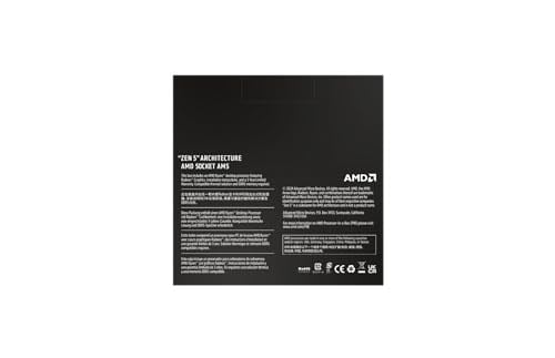 AMD Ryzen 5 9600X İşlemci, 6 Çekirdek/12 Dizginsiz İplik, Zen Mimarisi 5, 38MB L3 Önbellek, 65 W TDP, 5,4 GHze kadar Frekans Artışı, Soket AM5, DDR5 ve PCIe 5.0, Fan Yok