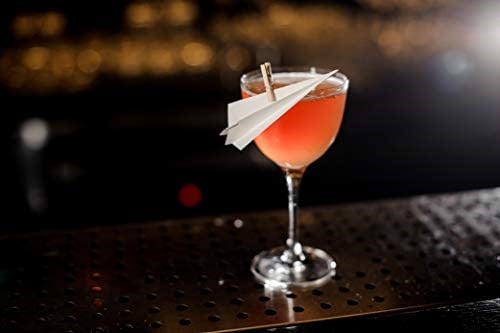 Amehla Nick and Nora Coupe Kokteyl Bardakları - Elde Üfleme 2li Set, Manhattan, Martini, Aperitif, Algonquin veya Liman Şarabı Servis Etmek için Küçük Düz Vintage Coupe Bardağı, 141 ml (Düz, 2)