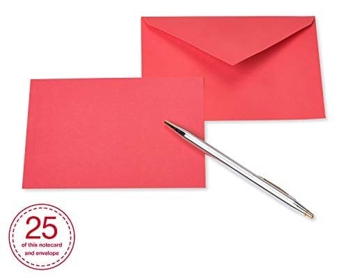 American Greetings Tek Panel Zarflı Boş Kartlar, Gökkuşağı Renkleri (200 Sayım)